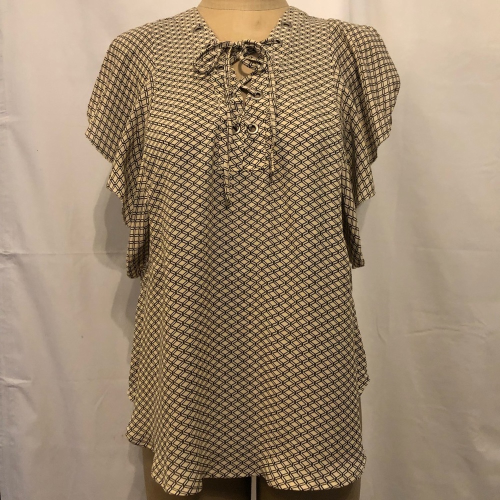 Tan/Black a.n.a. Blouse